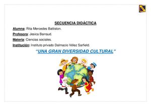 Secuencia Didáctica Diversidad Cultural