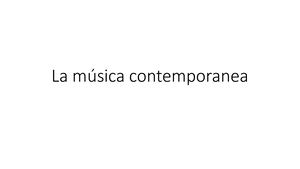 La Música Contemporanea