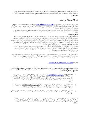 من هي أفضل شركة برمجة في مصر لعام 2022