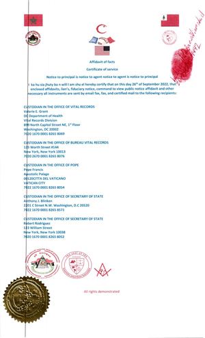 Certificate Of Service For Notice Vital Records 20220926 0001