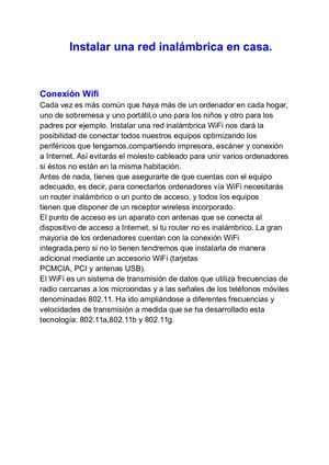 Instalar Una Red Inalámbrica En Casa Belen Ramirez