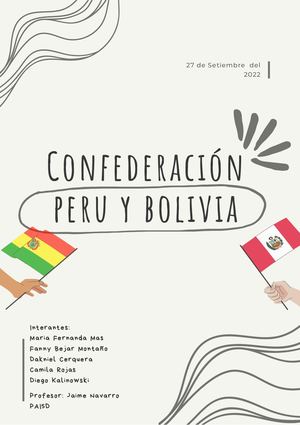 Confederación Perú Y Bolivia