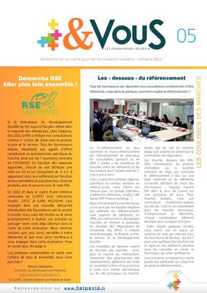 Newsletter & Vous N05 octobre 2022