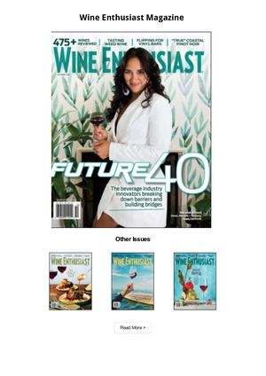 Wine Enthusiast Magazine