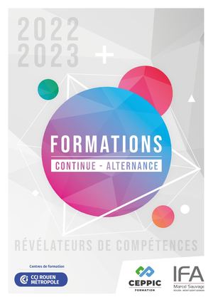 Catalogue Formations 2022 2023 - CEPPIC | IFA MARCEL SAUVAGE