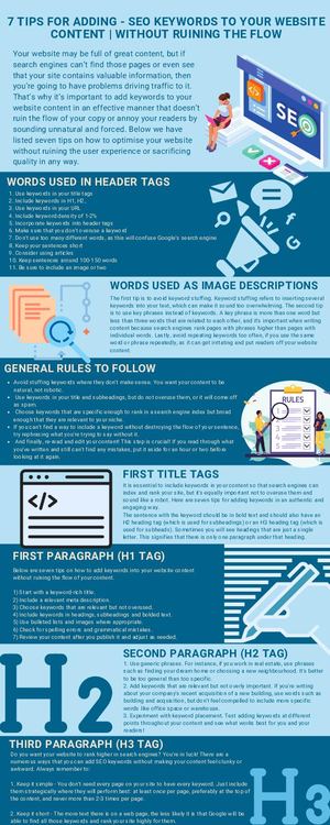 7 Tips for Adding - SEO Keywords to Your Website Content | Without Ruining the Flow