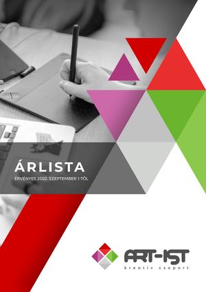 Art-ist 2022 őszi árlista