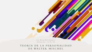 Teoría Cognitivo Afectiva De Mischel