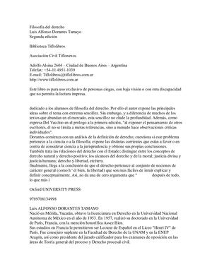 Luis Dorantes Tamayo Filosofia Del Derecho Compress