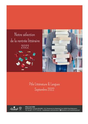 Liste de nouveautés Rentrée Littéraire Septembre 22