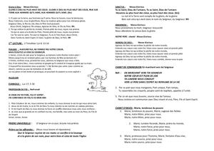 Feuille De Messe 02/10/2022 -  Messe En Famille