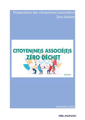Rapport Final Citoyens Associés Zéro Déchet 12 2021