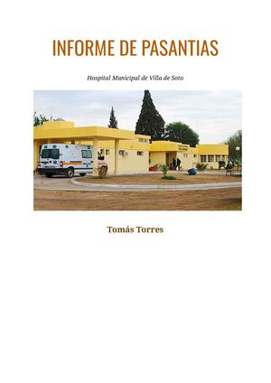 Informe De Pasantías