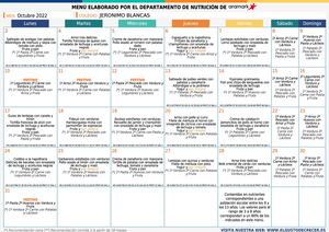 MENUS COMEDOR OCTUBRE 2022