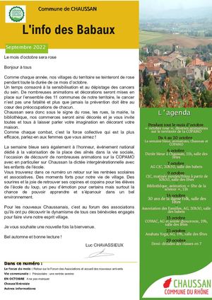 Info Des Babaux Septembre 2022