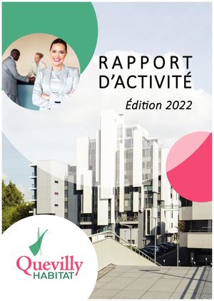Rapport D'activité édition 2022 Quevilly Habitat