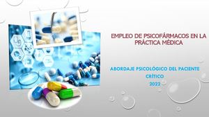 EMPLEO DE PSICOFÁRMACOS