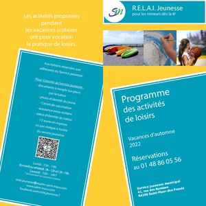 Stages Toussaint 2022 service jeunesse