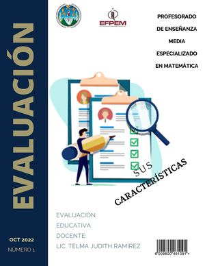 Revista Características De La Evaluación