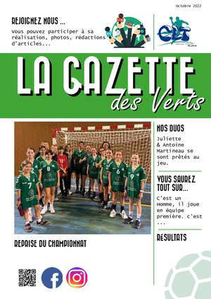 La Gazette Des Verts Octobre 22