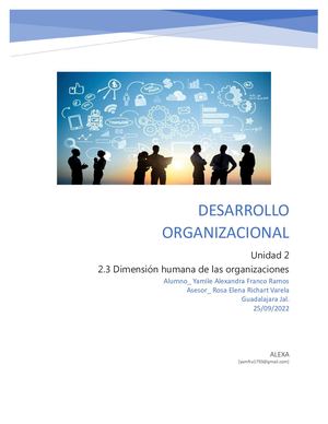 Calaméo - Desarrollo Organizacional Act 2 3 Unidad 2