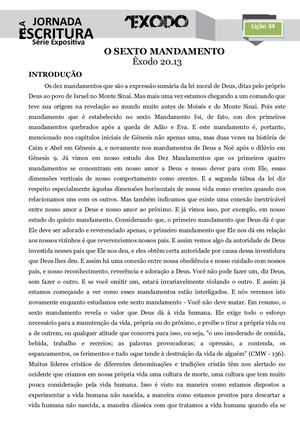Estudo34 ÊXodo 20 13