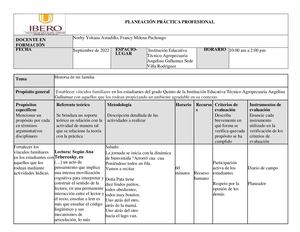 2 PLANEACION HISTORIA DE MI FAMILIA