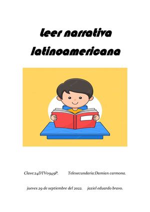 Leer Narrativa Latinoamericana