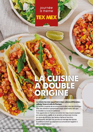 Menu tex mex octobre 2022