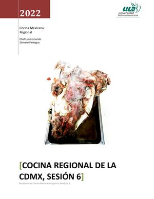 Ensayo Sobre El Taco. Recetario de la Ciudad de México sesión 6.