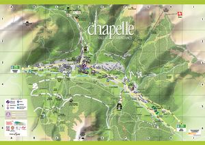 Plan du village de La Chapelle d'Abondance