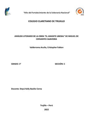 Informe Literario - VALDERRAMA ACUÑA, Cristopher Fabian