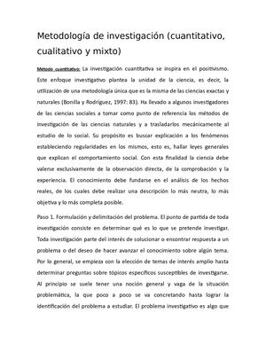 Metodología De Investigación