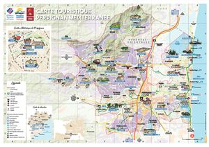 Carte Tourisme Perpignan Méditerranée