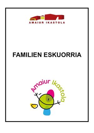 Familien Eskuorria 22 23 Amaiur Eusk