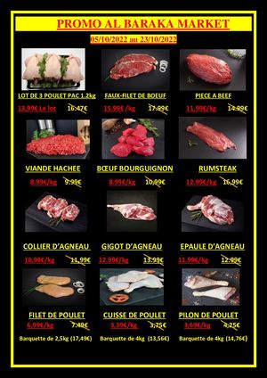PROMO BOUCHERIE OCTOBRE 2022