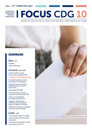 Focus trimestriel CDG 10 - N°11