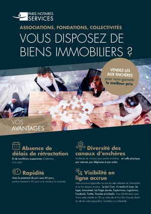Flyer Vendre en Vente Aux Enchères - Association