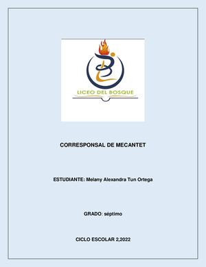 Corresponsal De Mecantet Examen Final