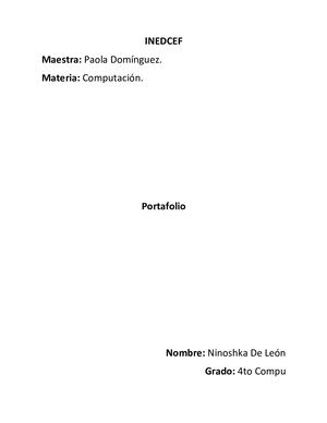 Portafolio Computación