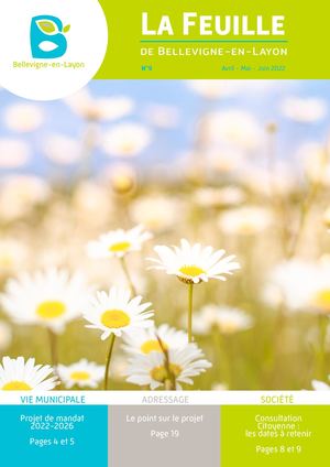 La Feuille de Bellevigne-en-Layon n°9 – Avril-Mai-Juin 2022