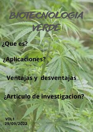 Biotecnologia Verde