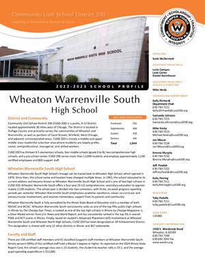 Wheaton Warrenville South HS Profile 2022