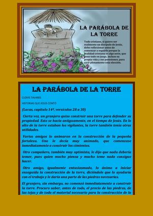 LA PARÁBOLA DE LA TORRE CLOVIS TAVARES
