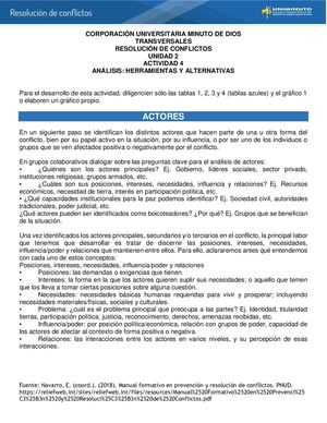 ACTIVIDAD 4 - RESOLUCIÓN DE CONFLICTOS