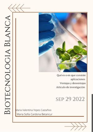 Biotecnologia Blanca (1)