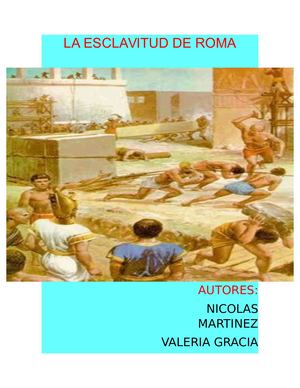 La Esclavitud De Roma