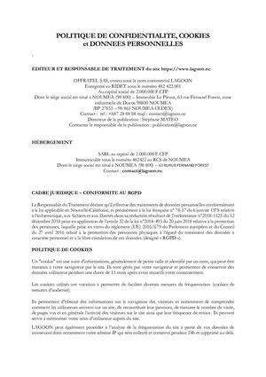 Calaméo - Lagoon Politique Confidentialite Cookies Et Rgpd