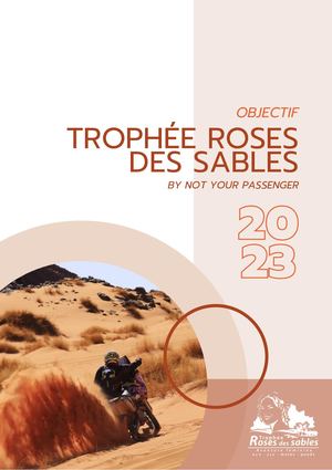 Dossier Sponsoring Trophée Roses Des Sables 2023