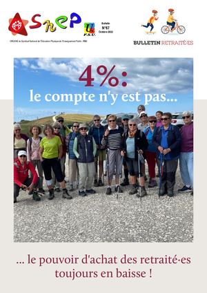 Bulletin SNEP - Secteur Retraités - Octobre 2022
